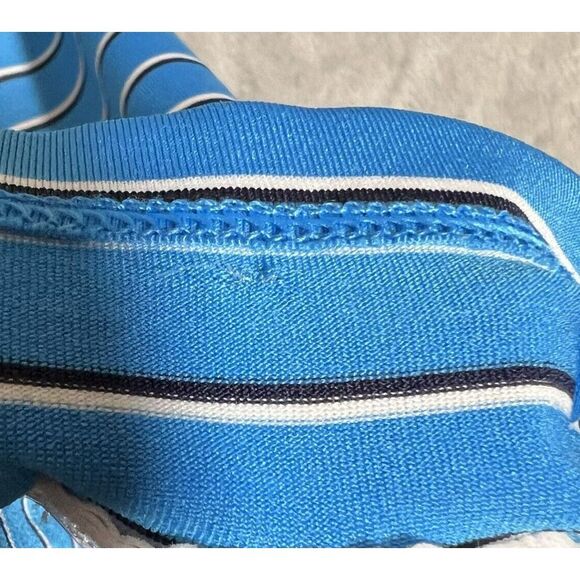 Kjus Shirt Men's M Blue Striped‎ Soren Golf Polo UPF Performance Stretch Comfort - Picture 6 of 11